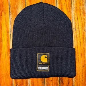 Carhartt WIP X Neighborhood Black Beanie Collab One Size Thick